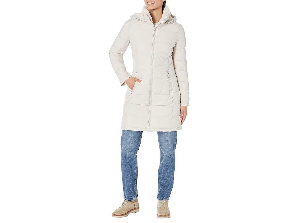 Calvin Klein Stretch Walker Puffer Jacket (Grey) Women's Clothing Product Image