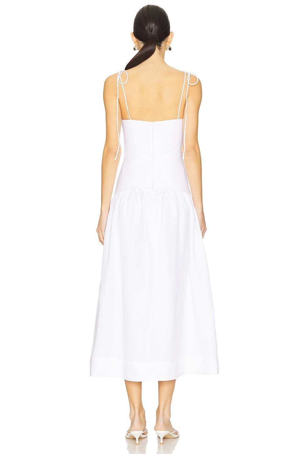 Blanc Gathered Bubble Midi Dress Shona Joy Product Image