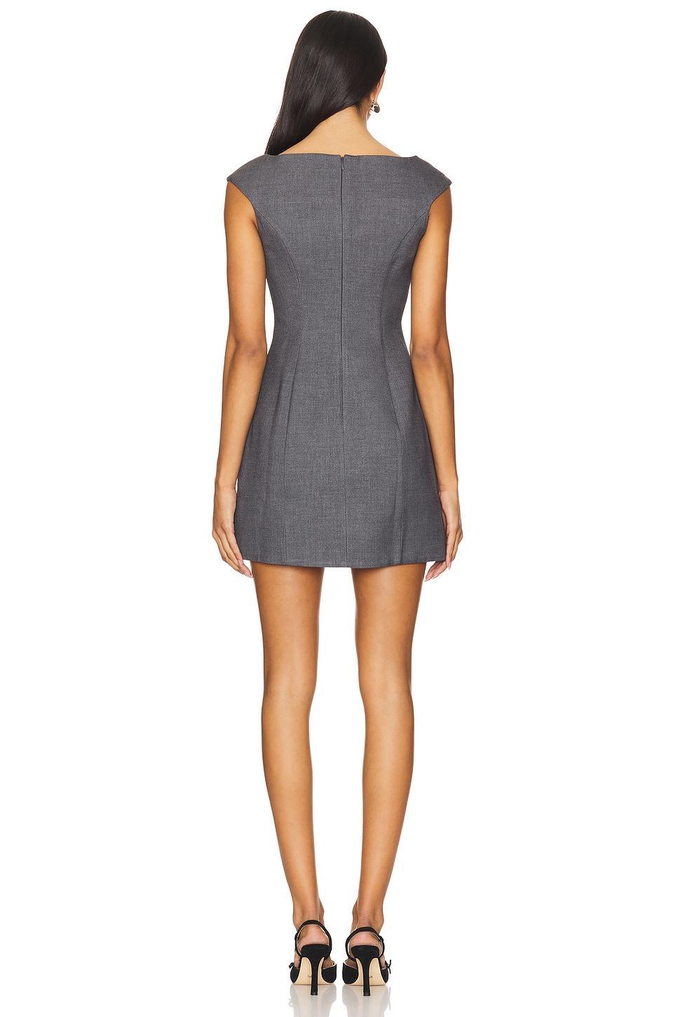 Lovers and Friends Adee Mini Dress in Dark Grey Product Image