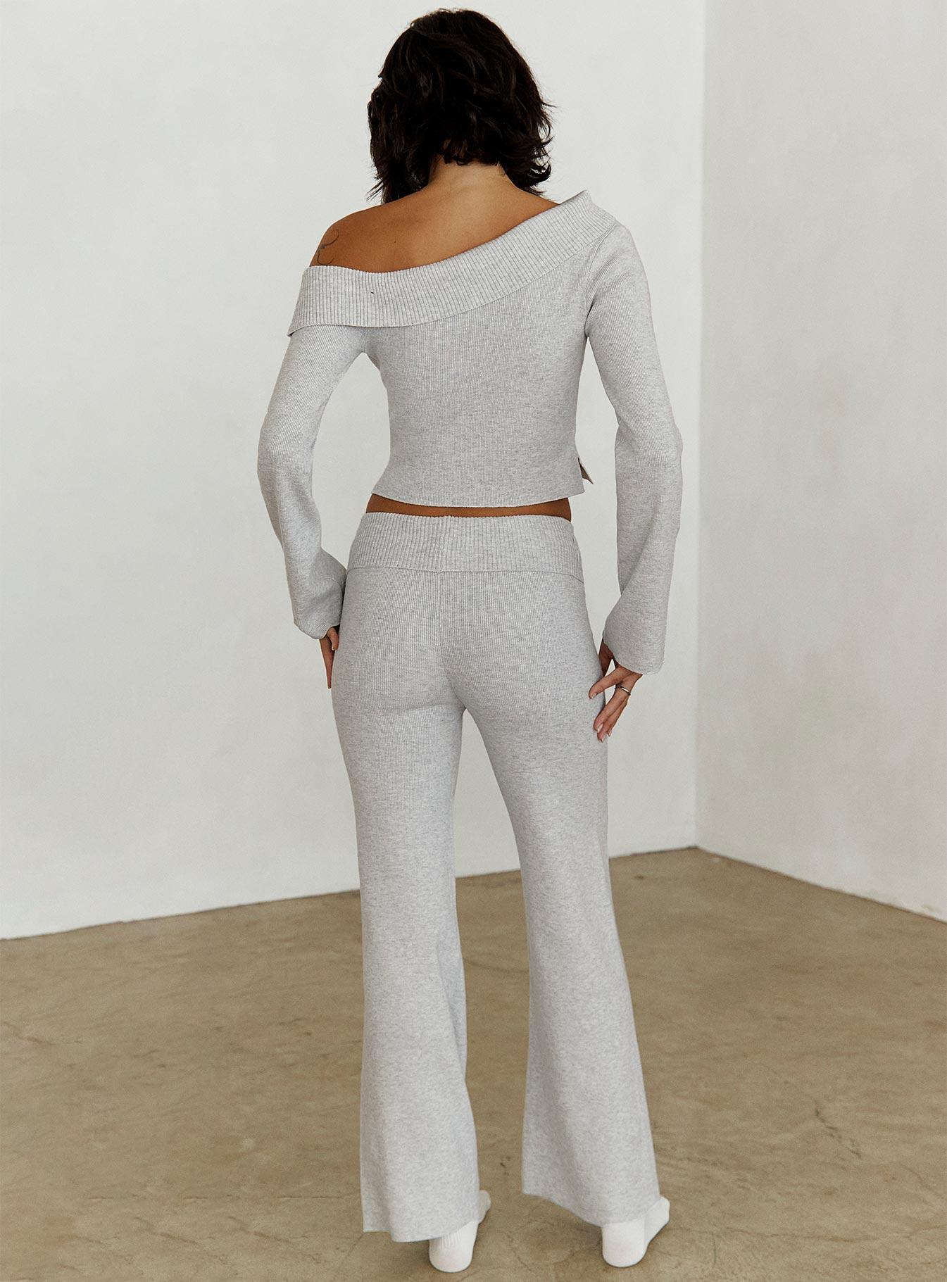 Try Me Knit Pants Grey Product Image