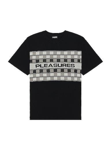 Pleasures Check Knit Shirt in Black Product Image