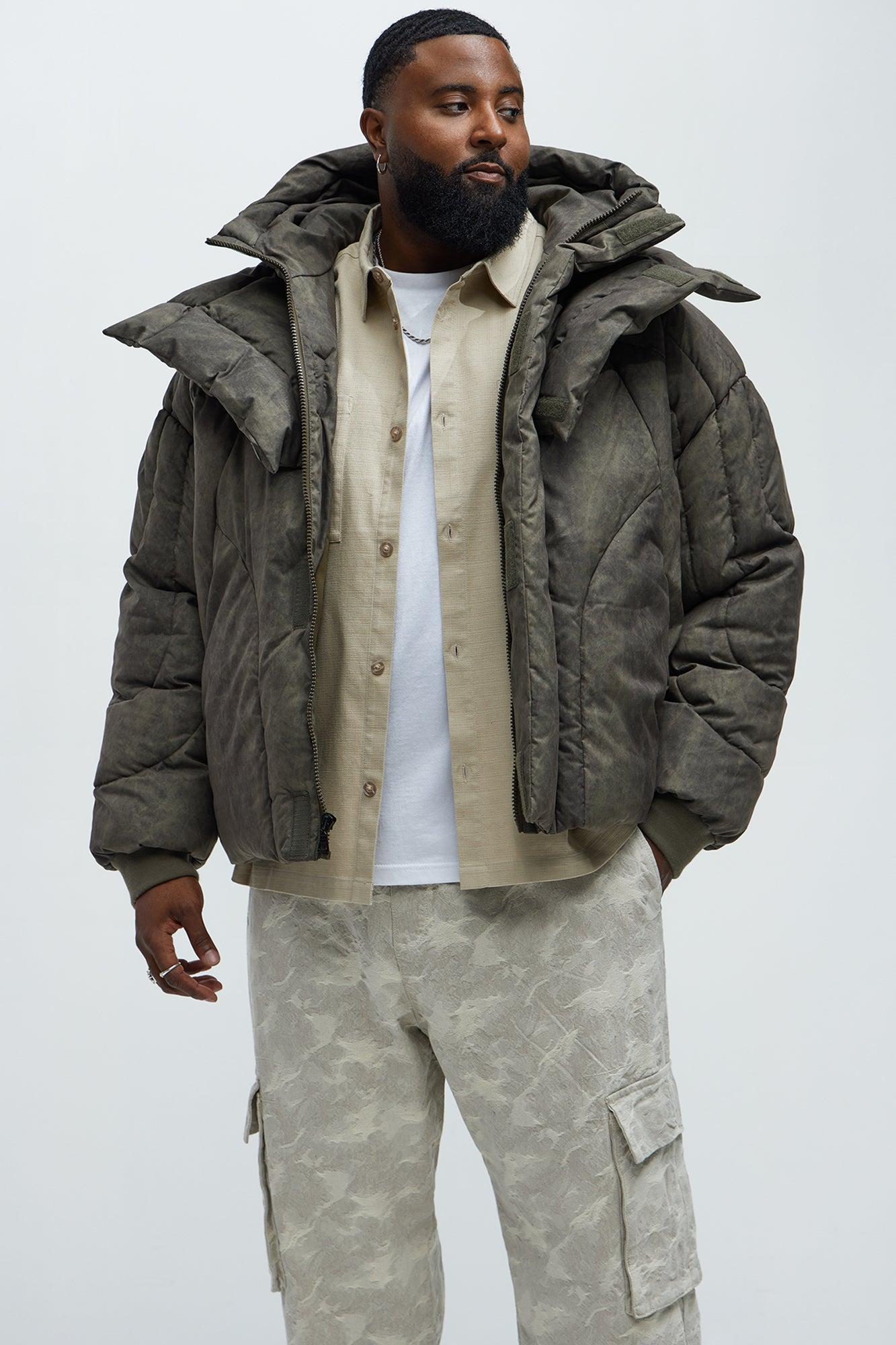 Feyd Quilted Puffer - Brown Product Image