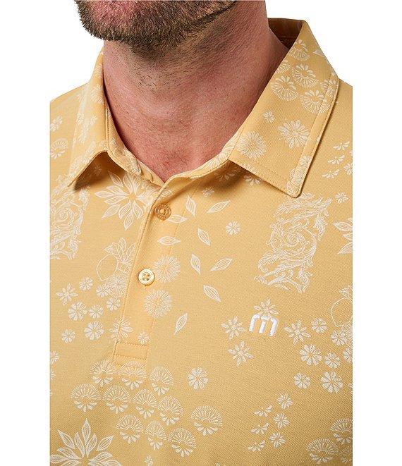 TravisMathew Inbound Plane Short Sleeve Polo Shirt Product Image