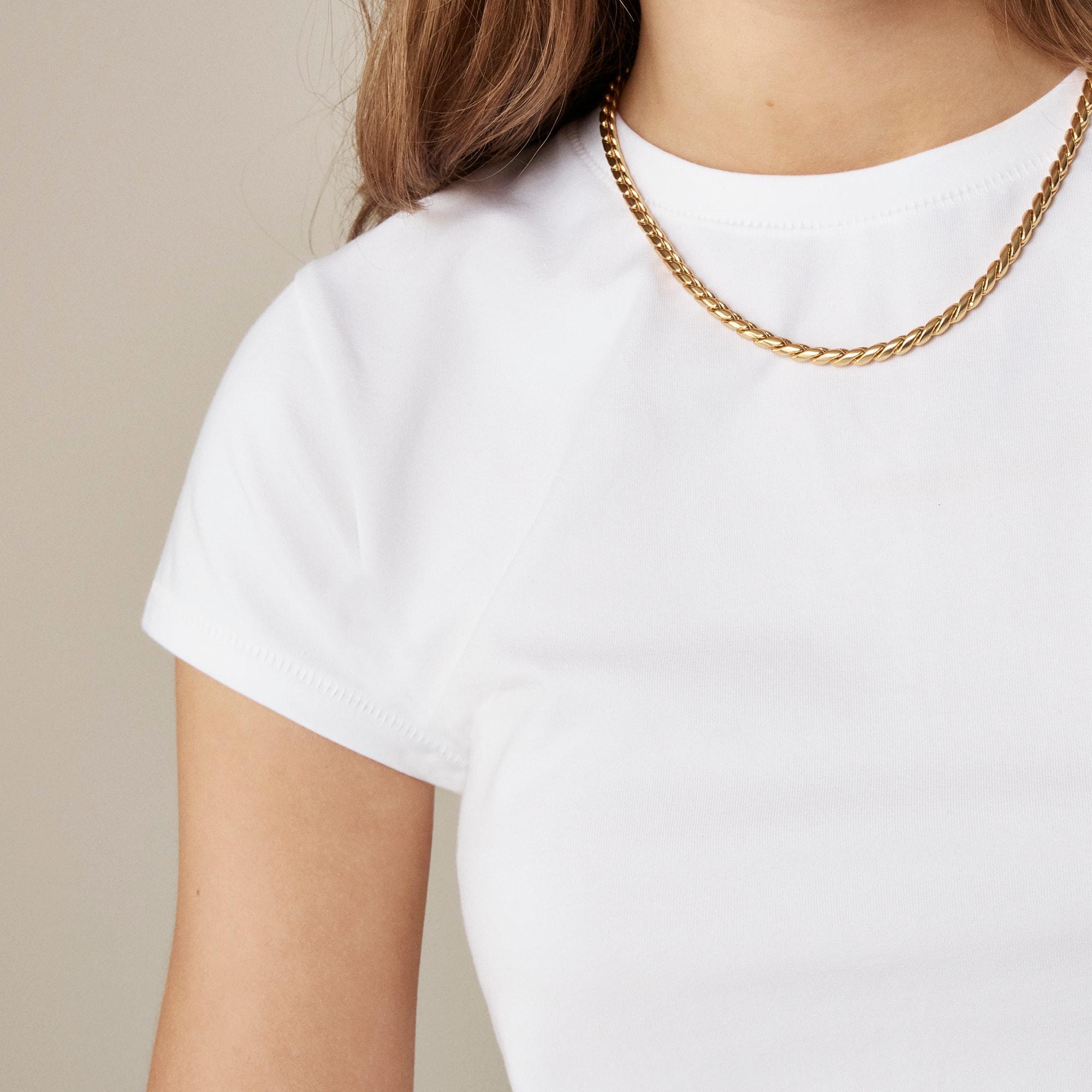 Stretch cotton short-sleeve T-shirt Product Image