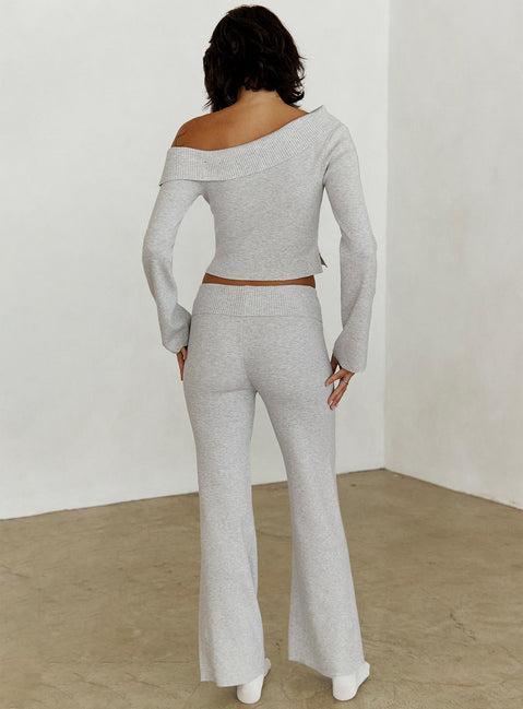 Try Me Knit Pants Grey Product Image