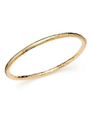 Medium Hammered Bangle in 18K Gold Product Image