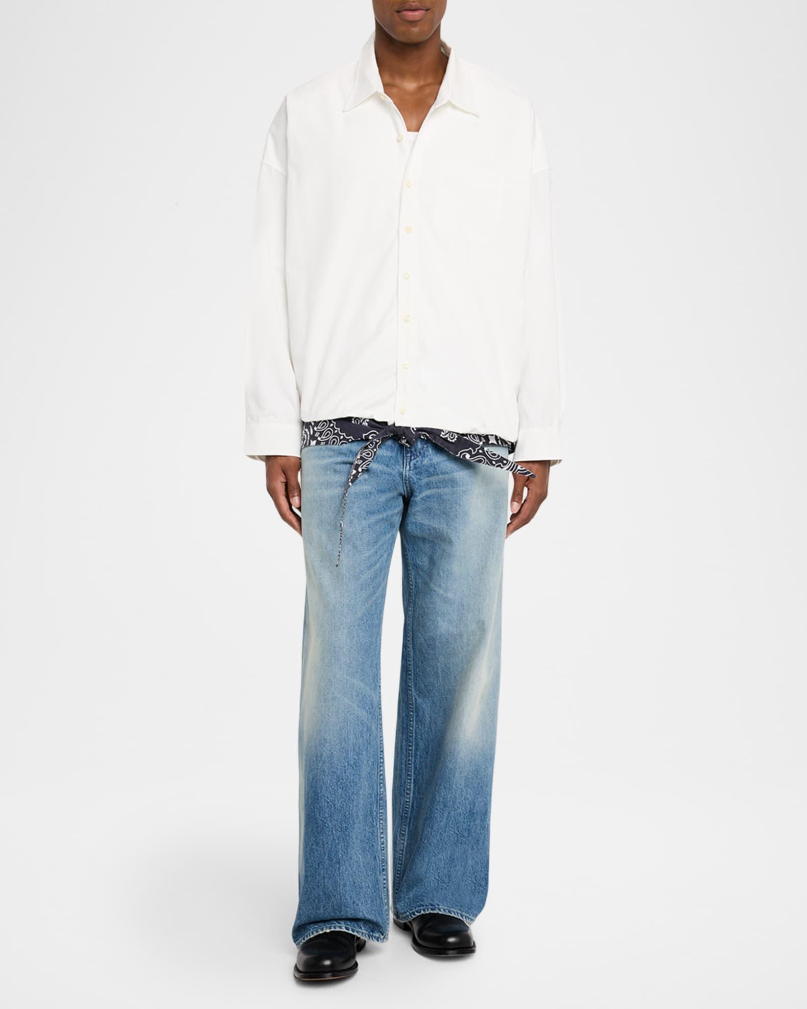 Men's Cotton Pocket Button-Down Shirt Product Image