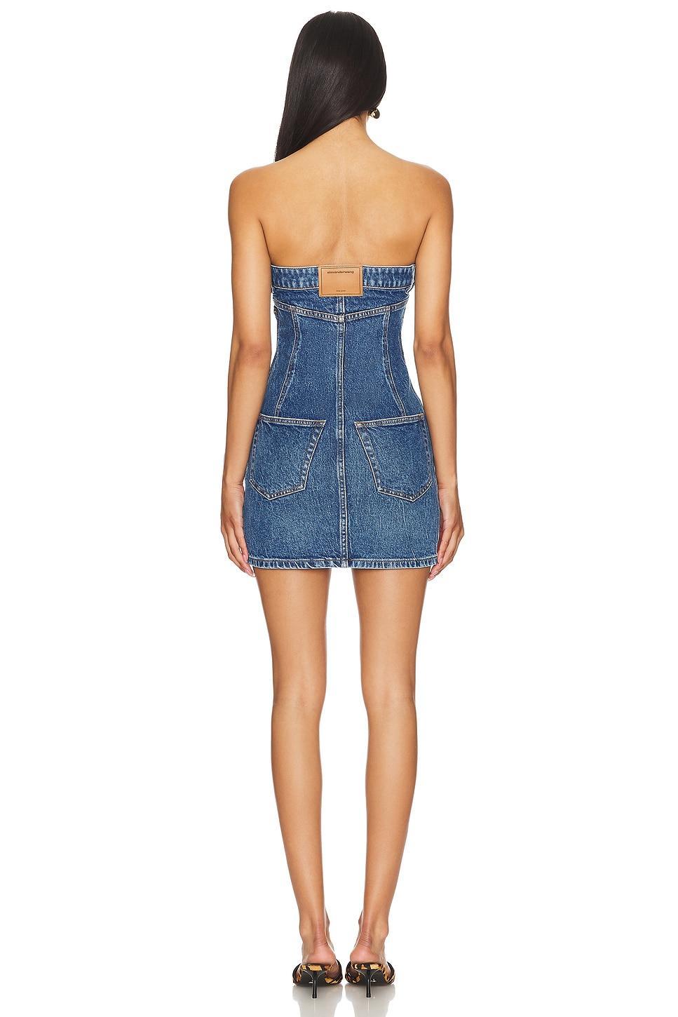 Stretch Denim Tube Dress Product Image