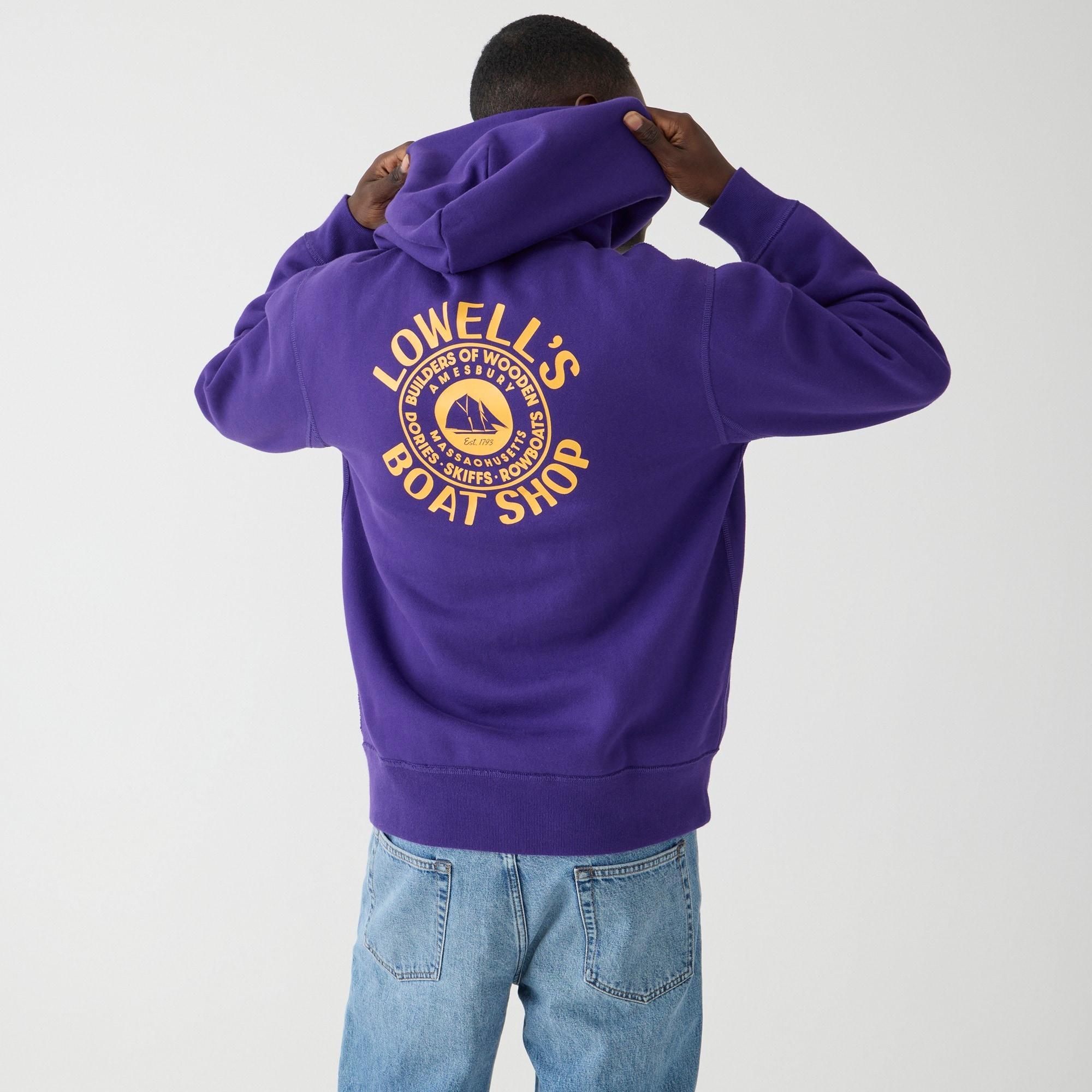 Lowell's Boat Shop X Wallace & Barnes graphic hoodie Product Image