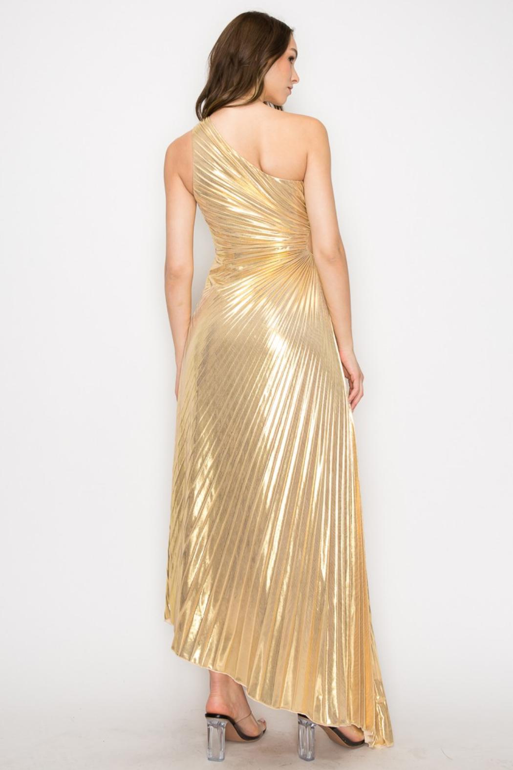 One Shoulder Accordion Gown Product Image