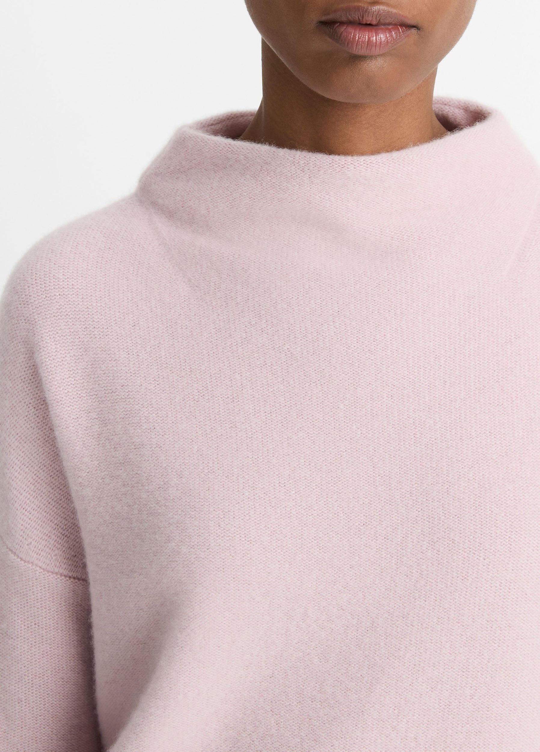 Plush Cashmere Funnel-Neck Sweater Product Image