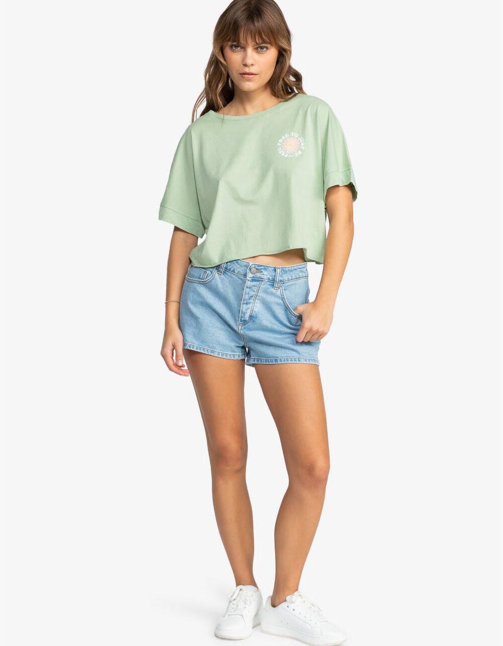 ROXY Feel Free Crop Boxy Womens Tee Product Image