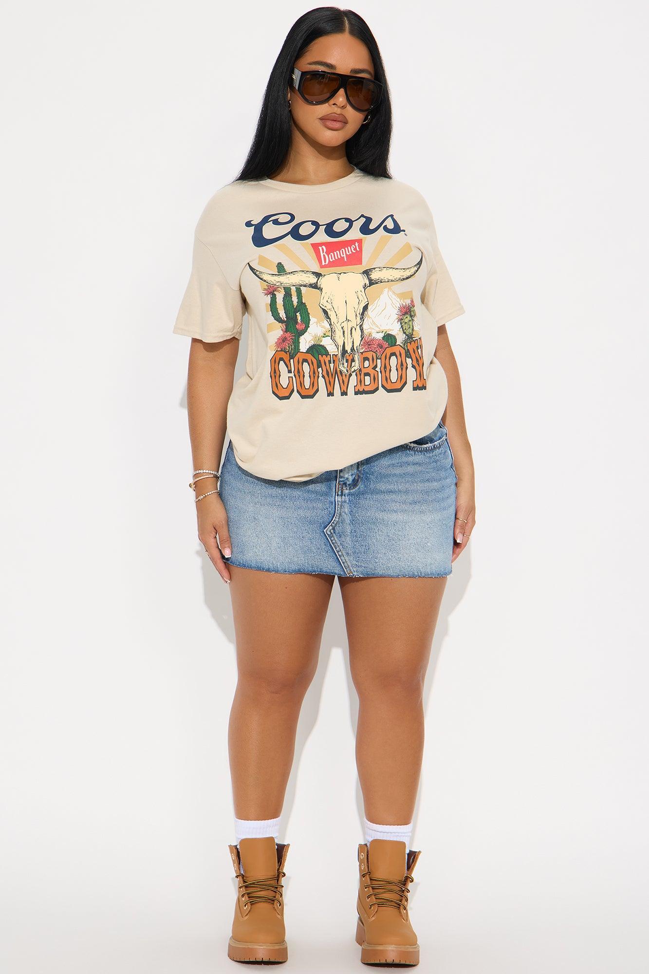 Coors Cowboy Oversized Tee - Sand Product Image