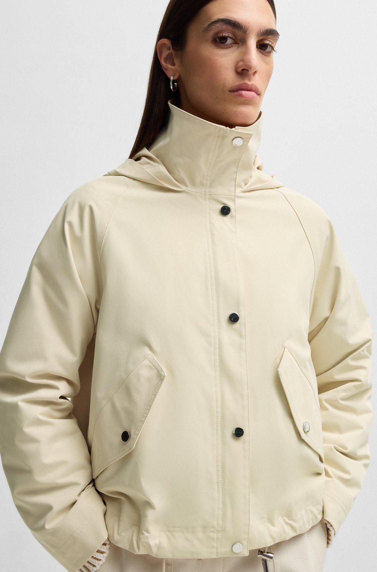 Hooded parka jacket in water-repellent fabric Product Image