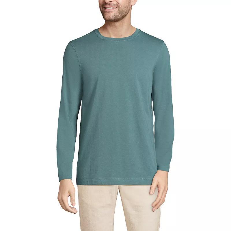 Big & Tall Lands' End Supima Crewneck Tee, Men's,  Product Image
