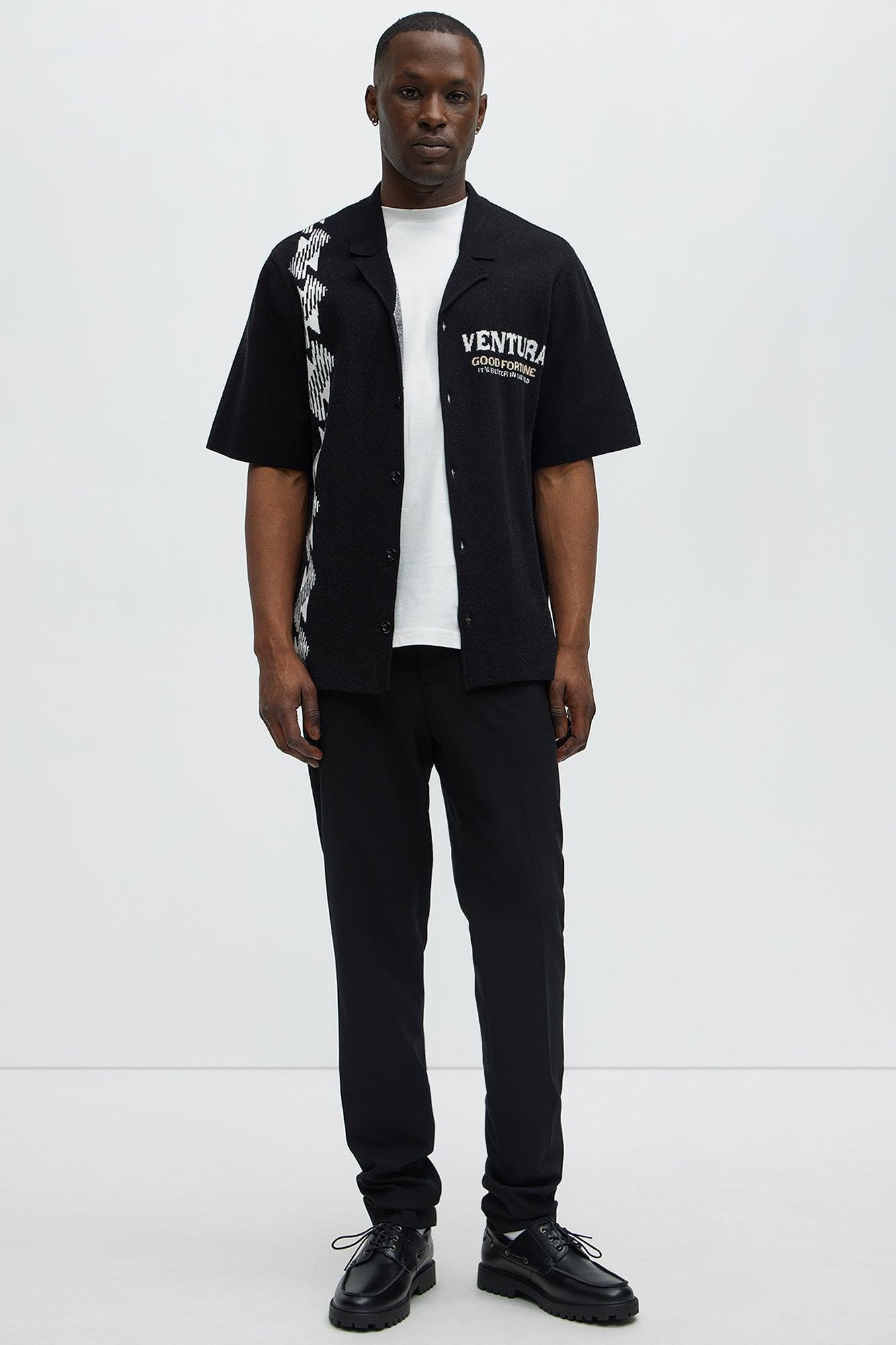 Tall Modern Stretch Slim Trouser - Black Product Image