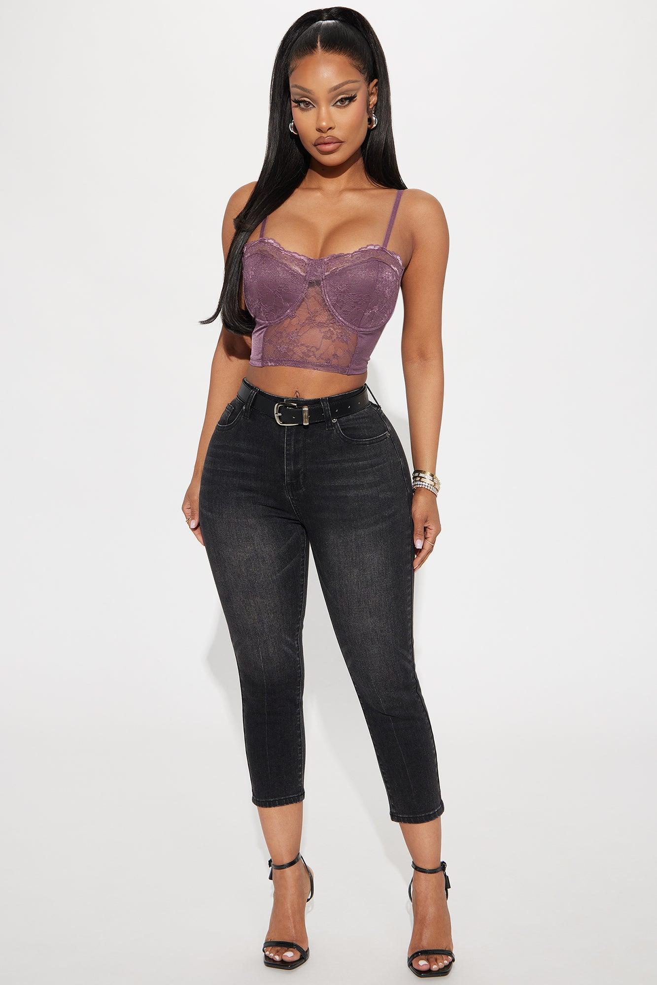Leilani Bralette Top - Plum Product Image