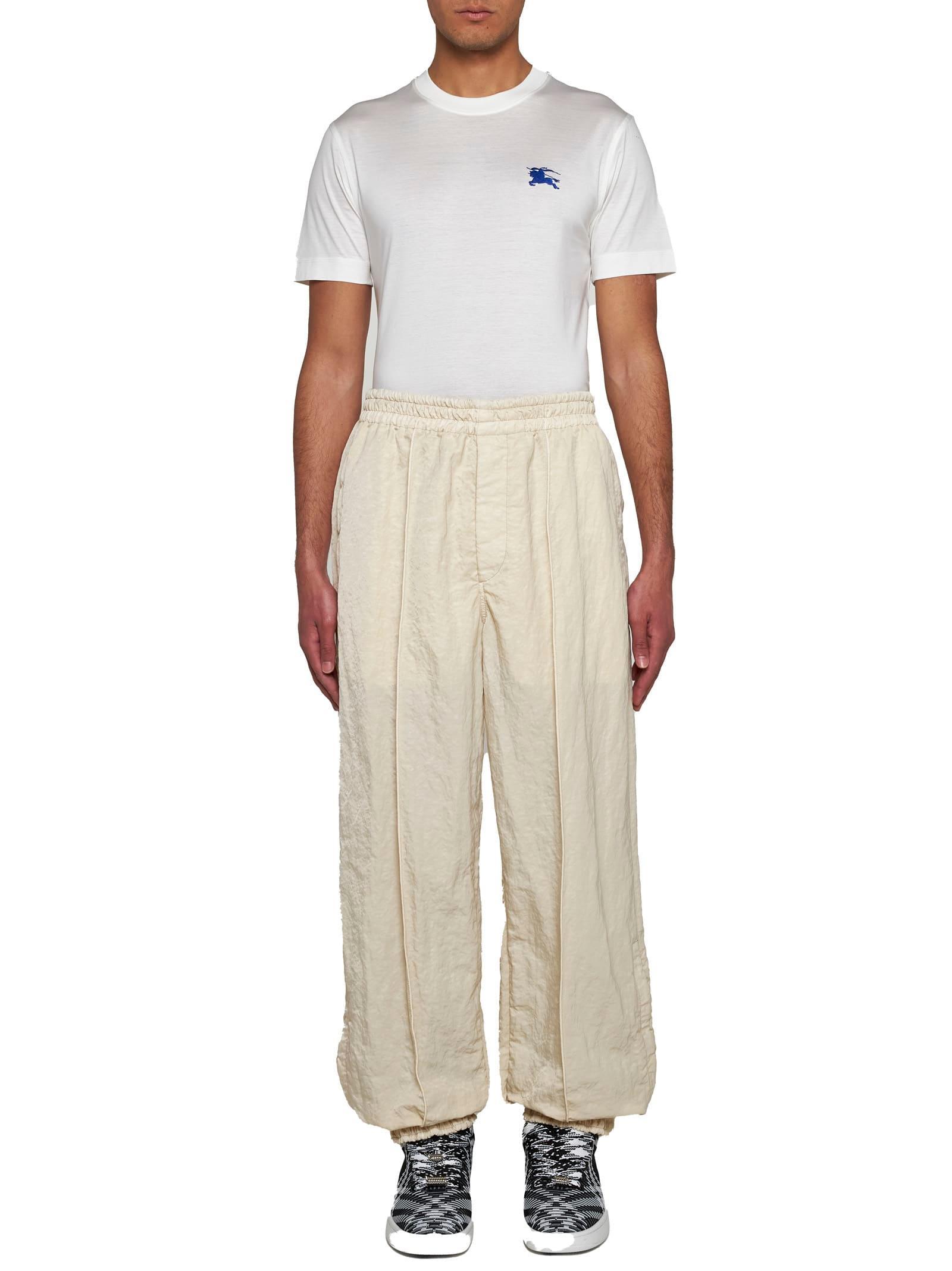 White Embroidered T-Shirt Product Image