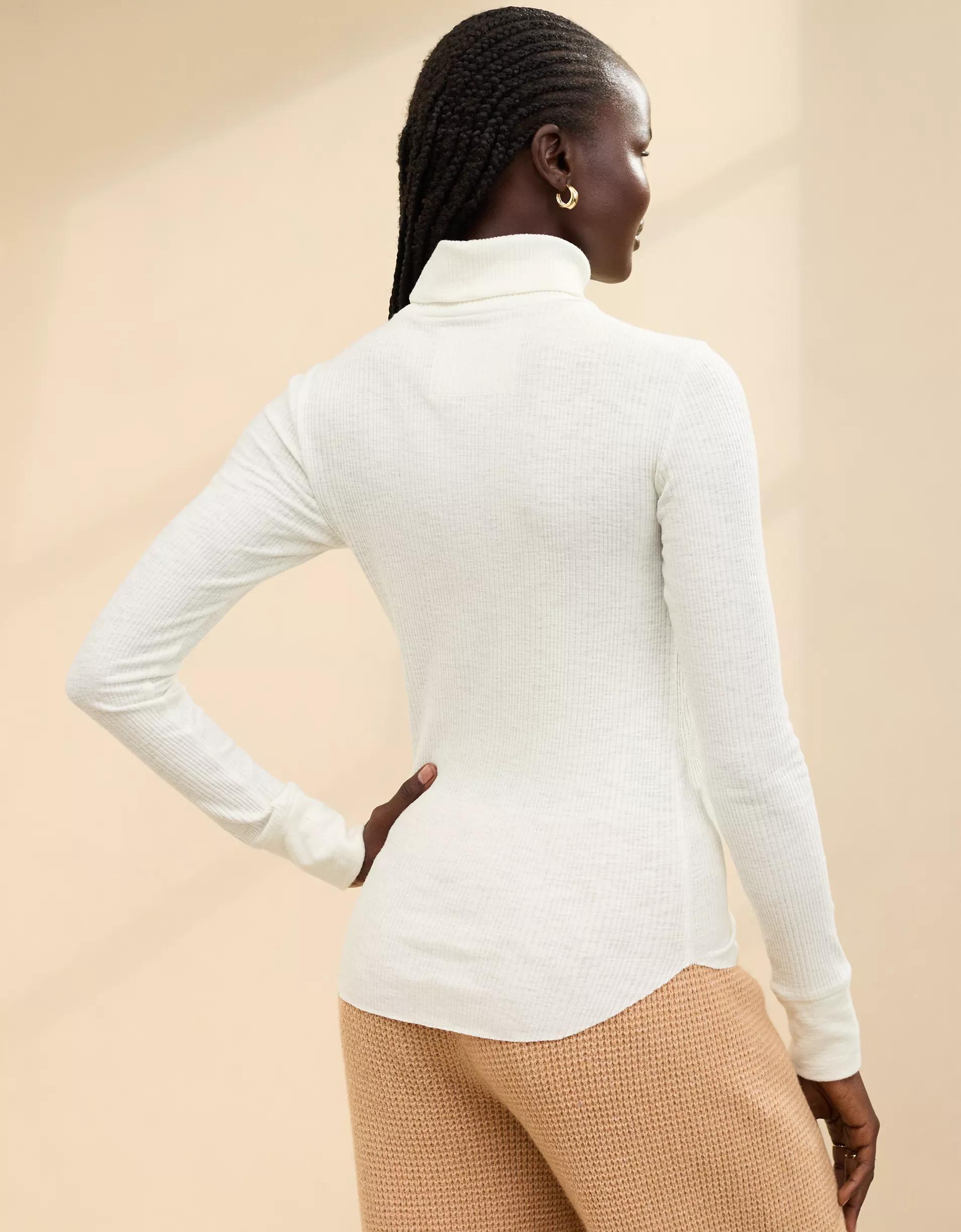 Aerie Essential Turtleneck Layering T-Shirt Product Image