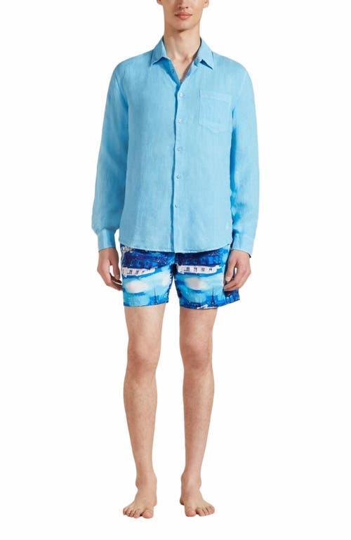 Vilebrequin Men's Solid Linen Shirt Product Image