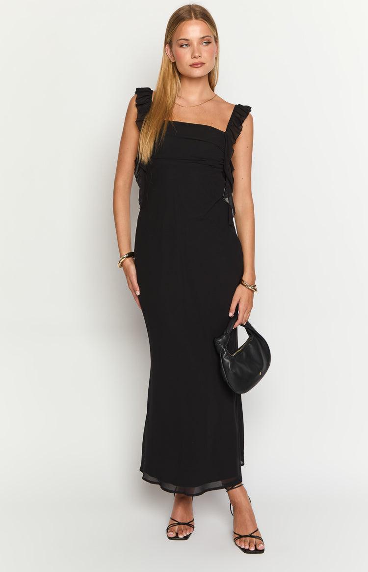 Fortuna Black Maxi Dress Product Image