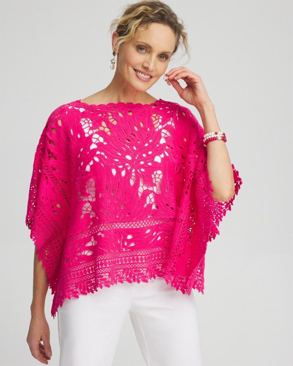 Lace Crochet Poncho Product Image