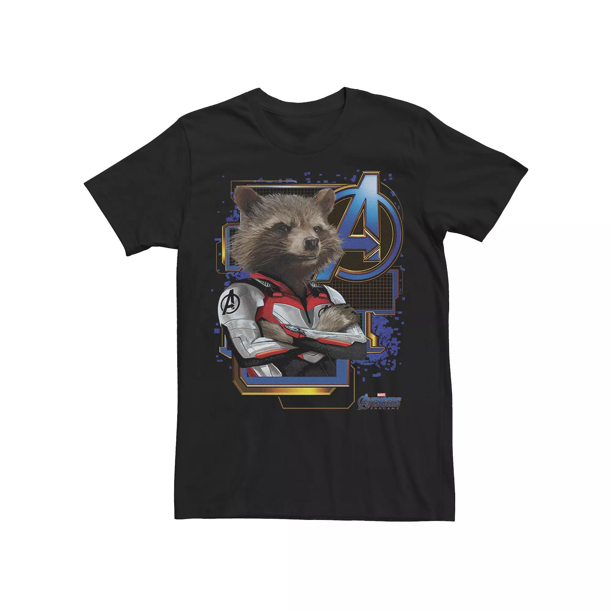 Men's Marvel Avengers Endgame Rocket Logo Graphic Tee,  Product Image