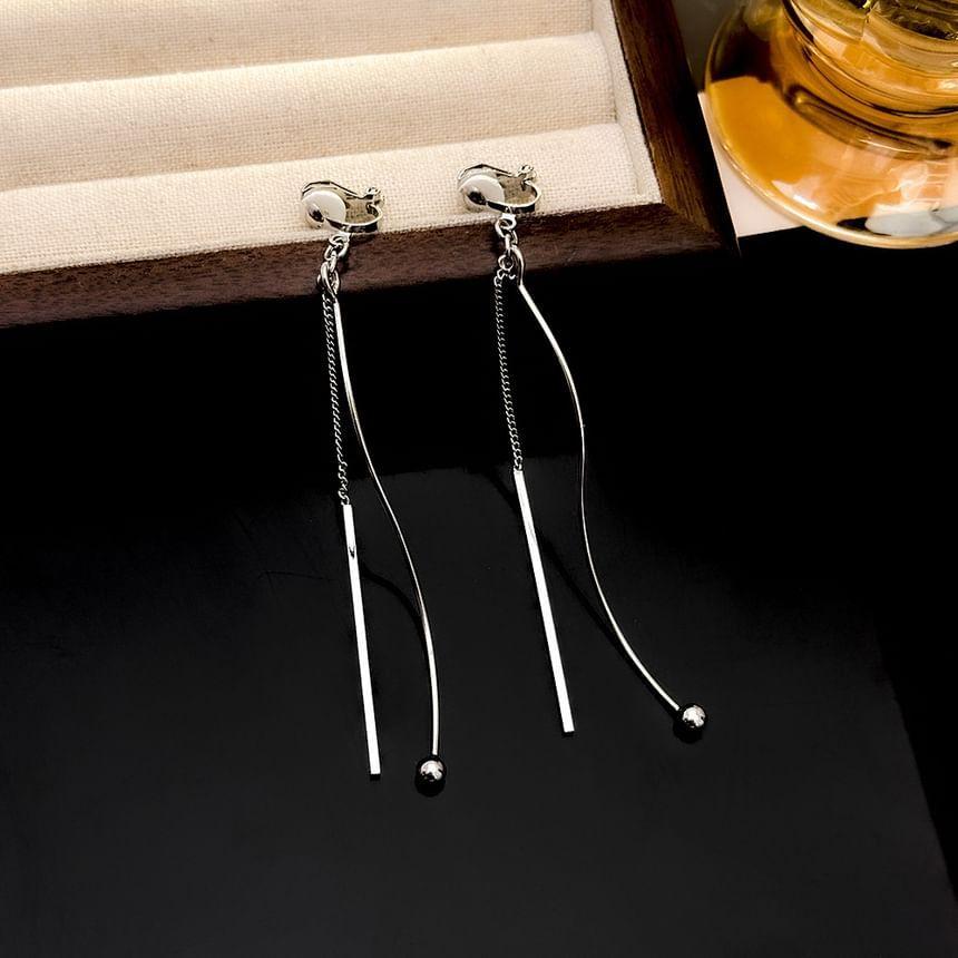 Geometric Alloy Threader Earring Product Image