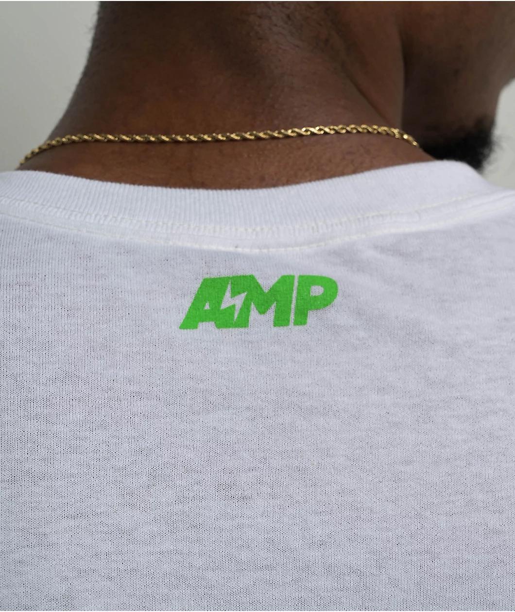 AMP Take Over White T-Shirt Product Image