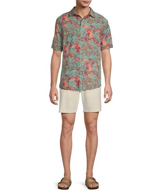 Tommy Bahama Big & Tall Nova Wave Retro Vibes Short Sleeve Seersucker Shirt Product Image