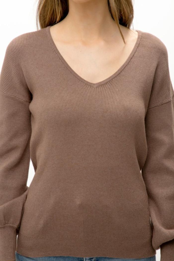 V Neck Sweater Product Image