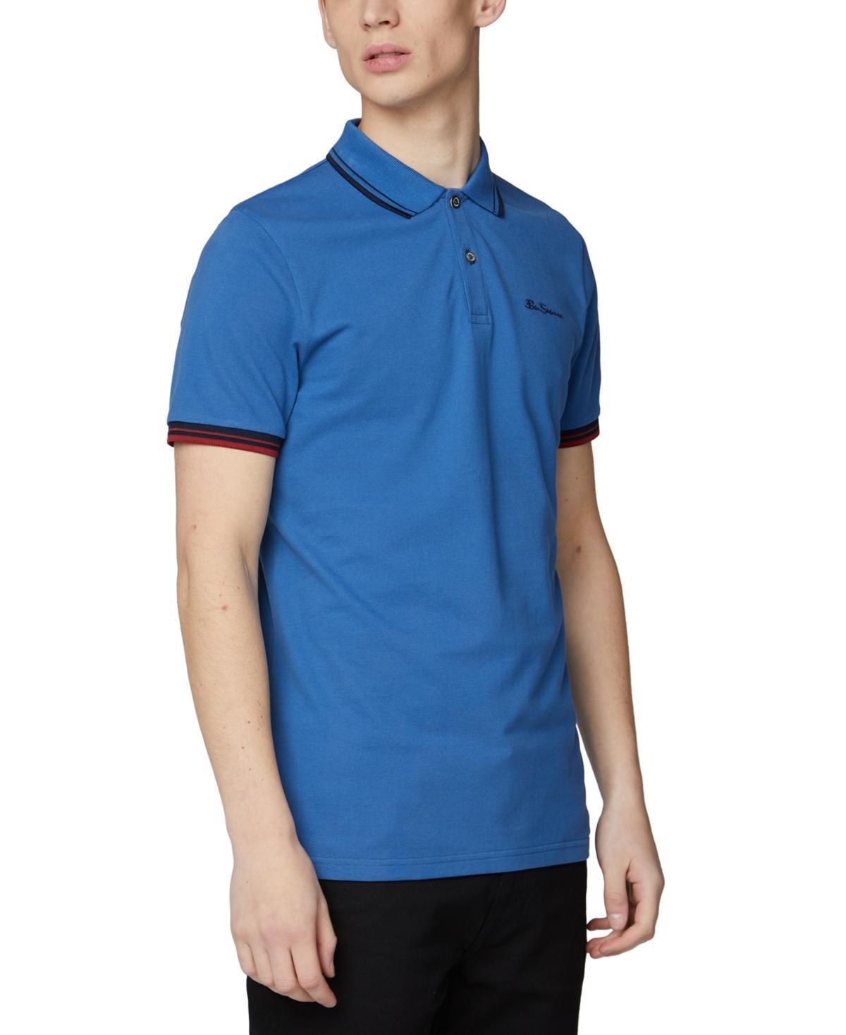 Ben Sherman Mens Signature Tipped Short-Sleeve Polo Shirt Product Image