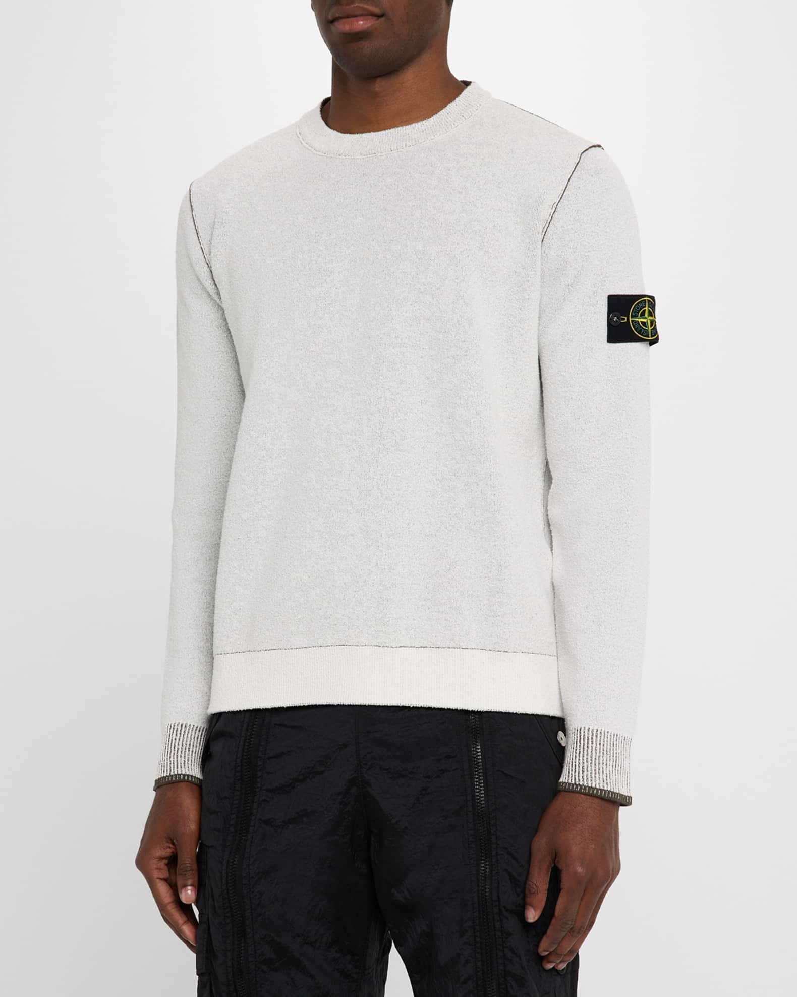 Men's Contrast-Trim Crew Sweatshirt Product Image
