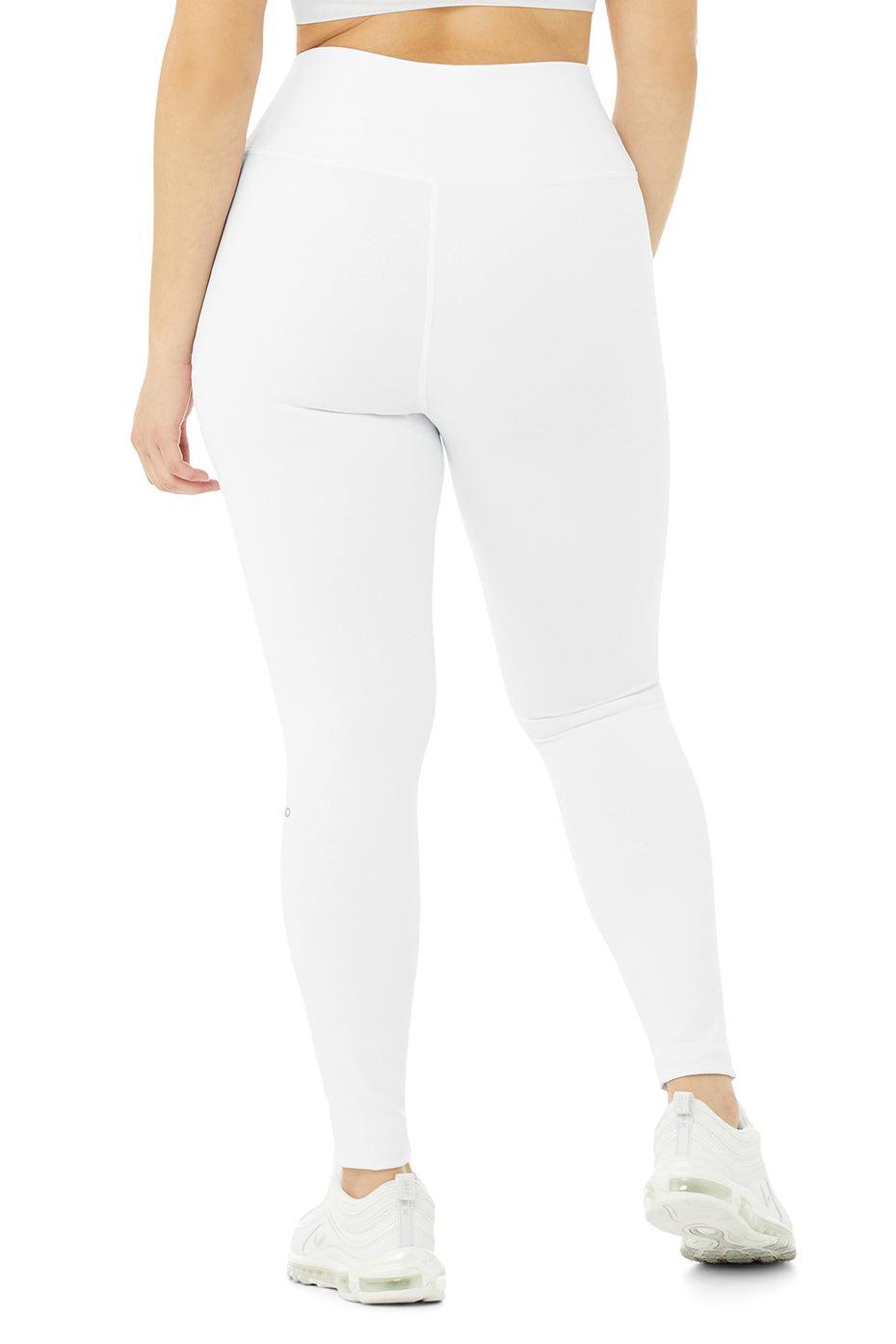 High-Waist Airbrush Legging - White Product Image