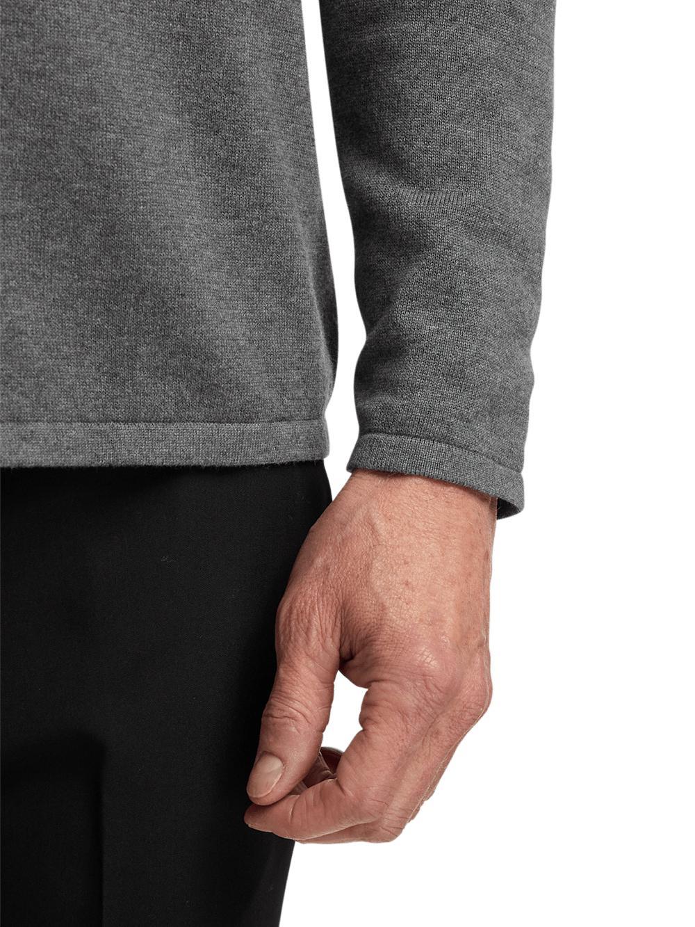 Supima Cotton Button Front Polo - Medium Grey Product Image