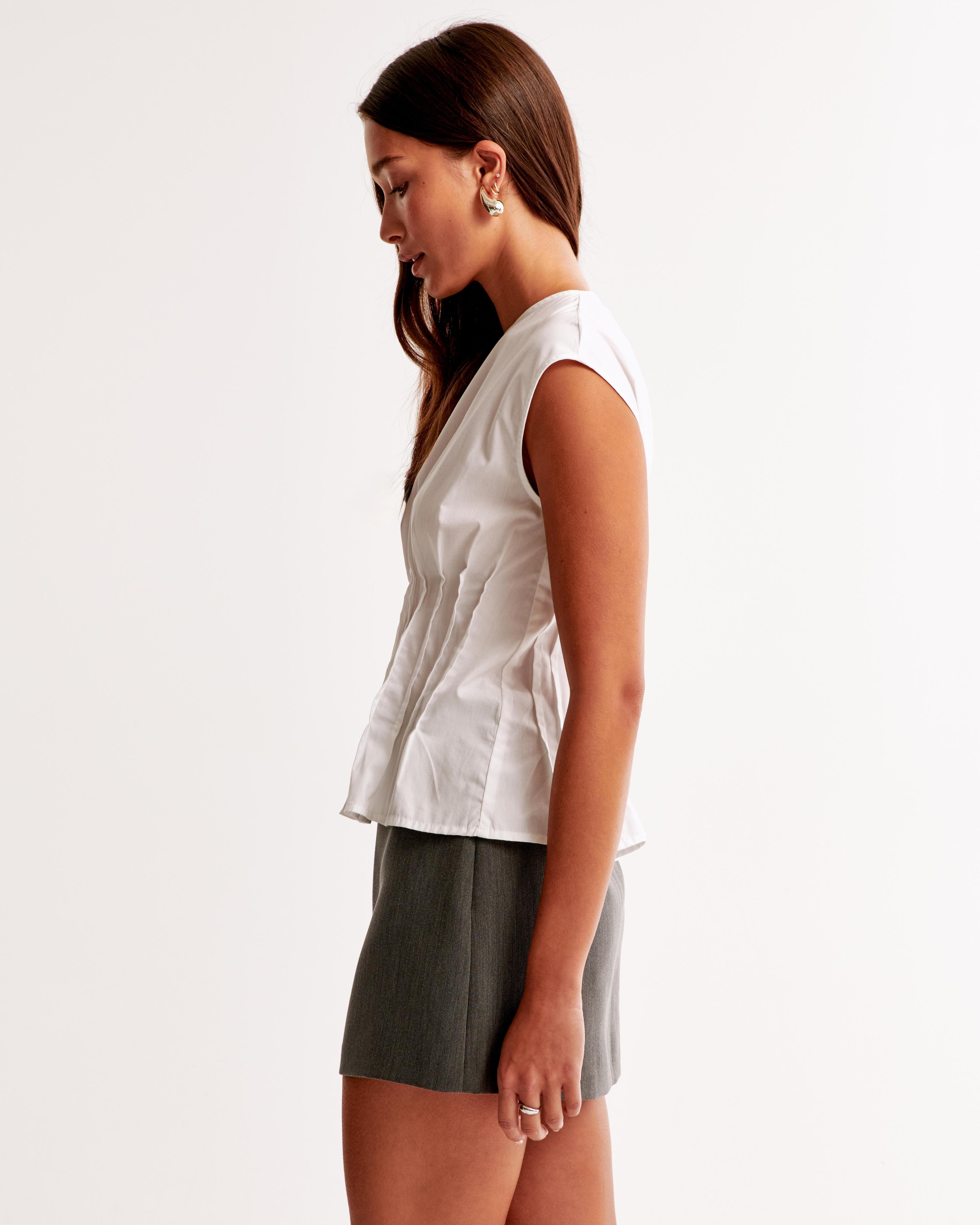 Poplin Pleated Top Product Image