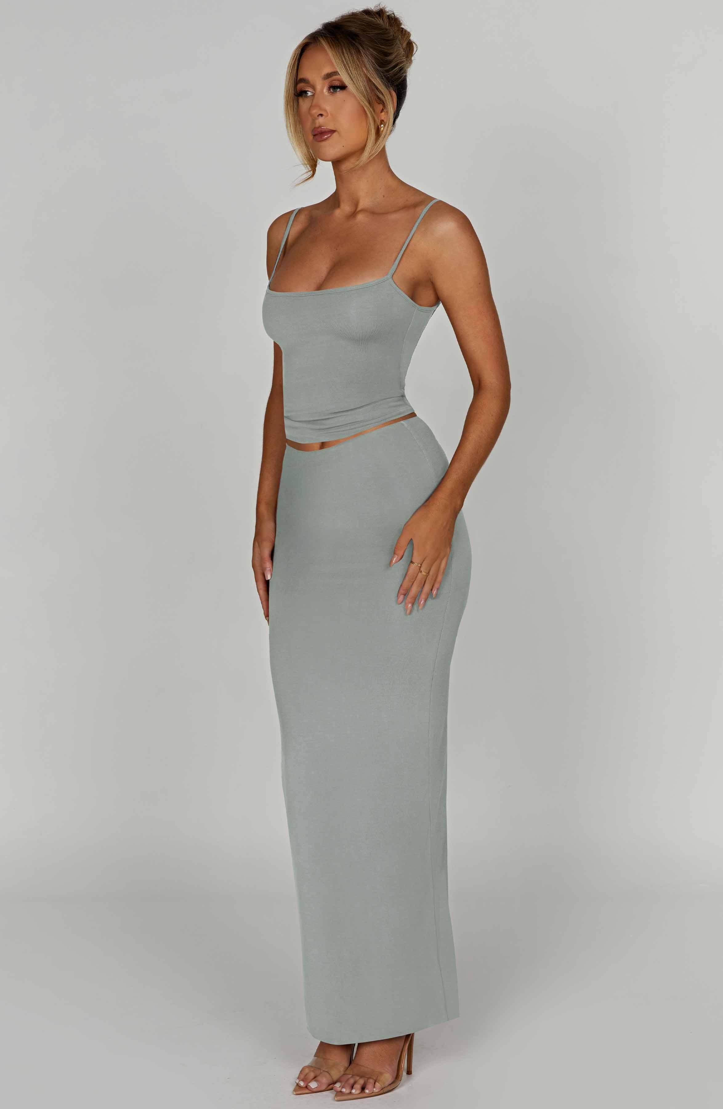 Yazmin Maxi Skirt - Steel Product Image