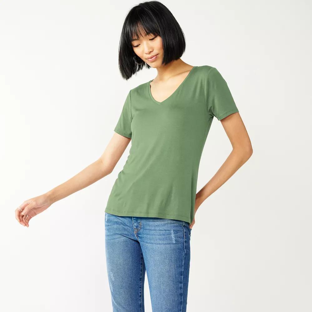 Women's Nine West Essential V-Neck T-Shirt,  Product Image