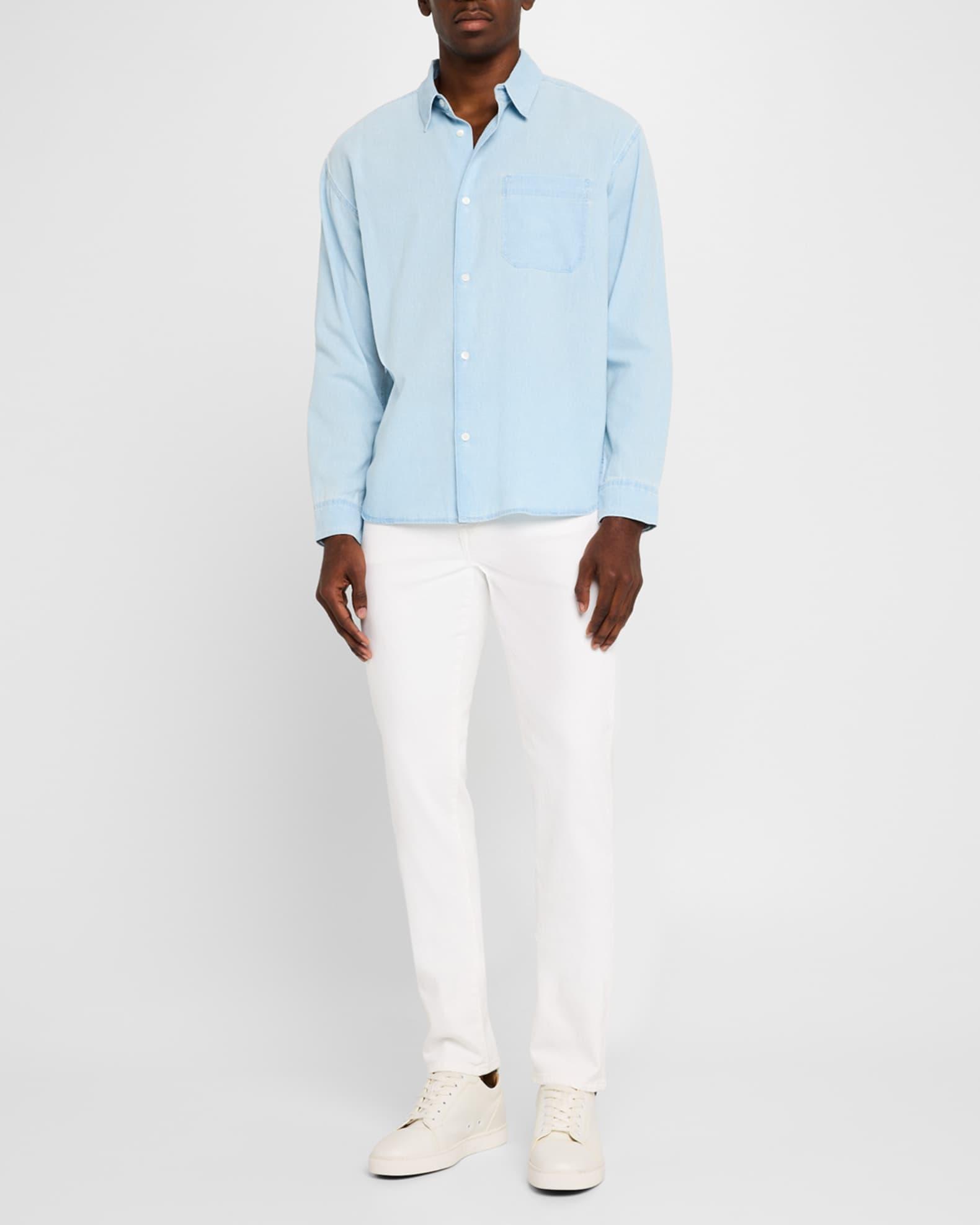 Men's Chambray Button-Down Shirt Product Image