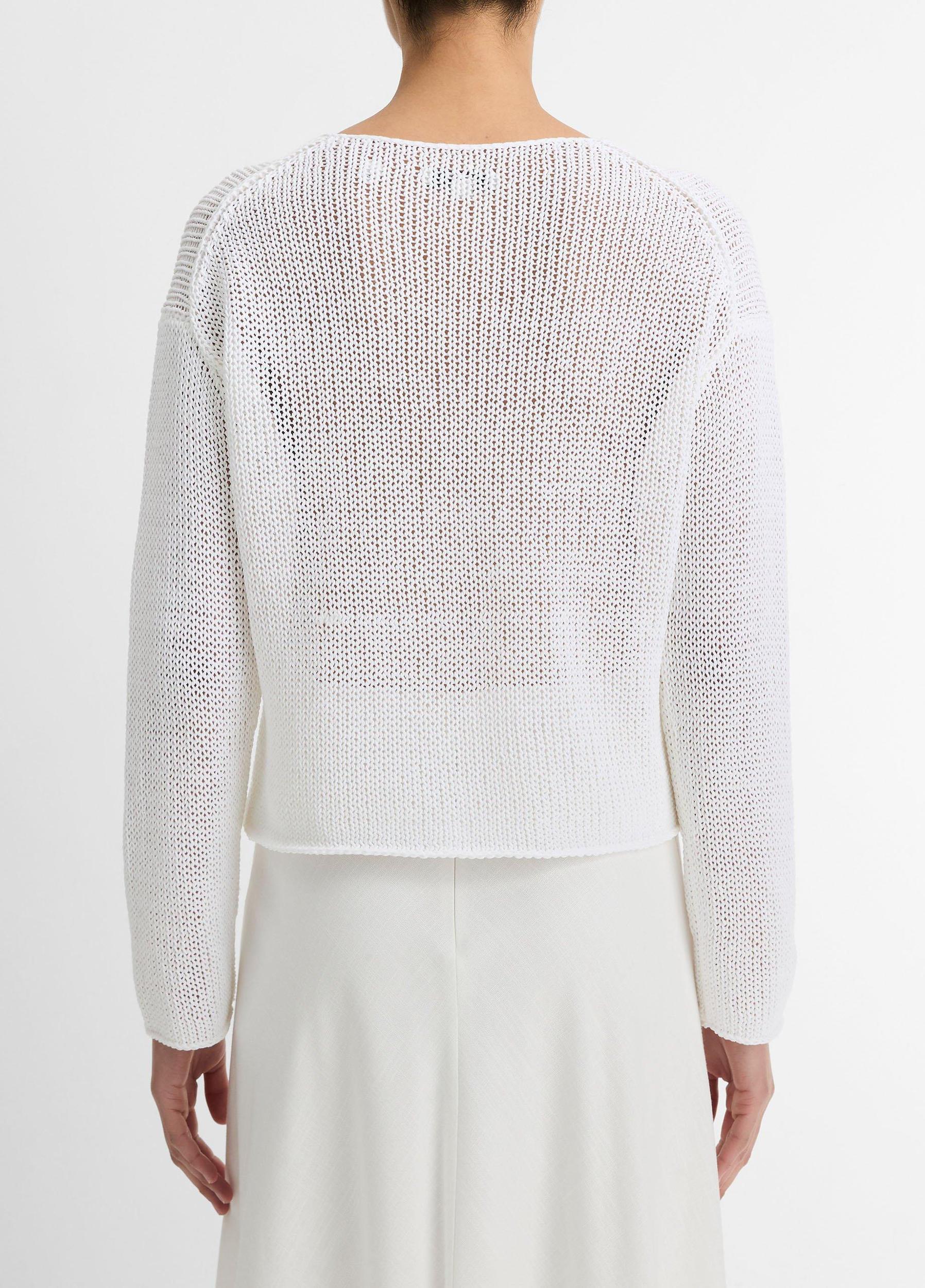 Italian Coated Cotton-Blend Sweater Product Image