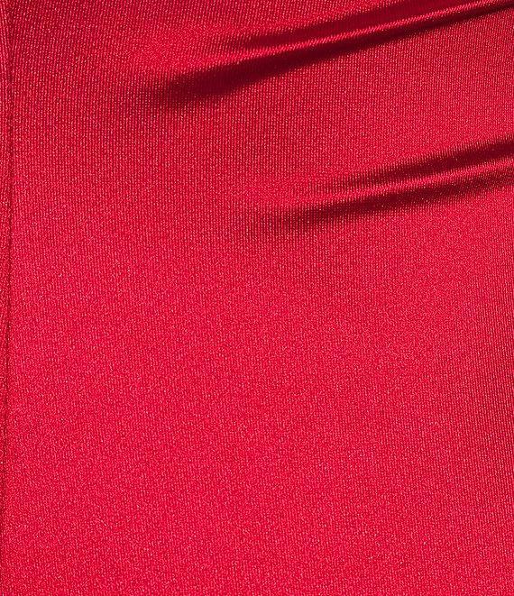 Honey and Rosie Spaghetti Strap Surplus A-Symmetric Wrap Dress Product Image