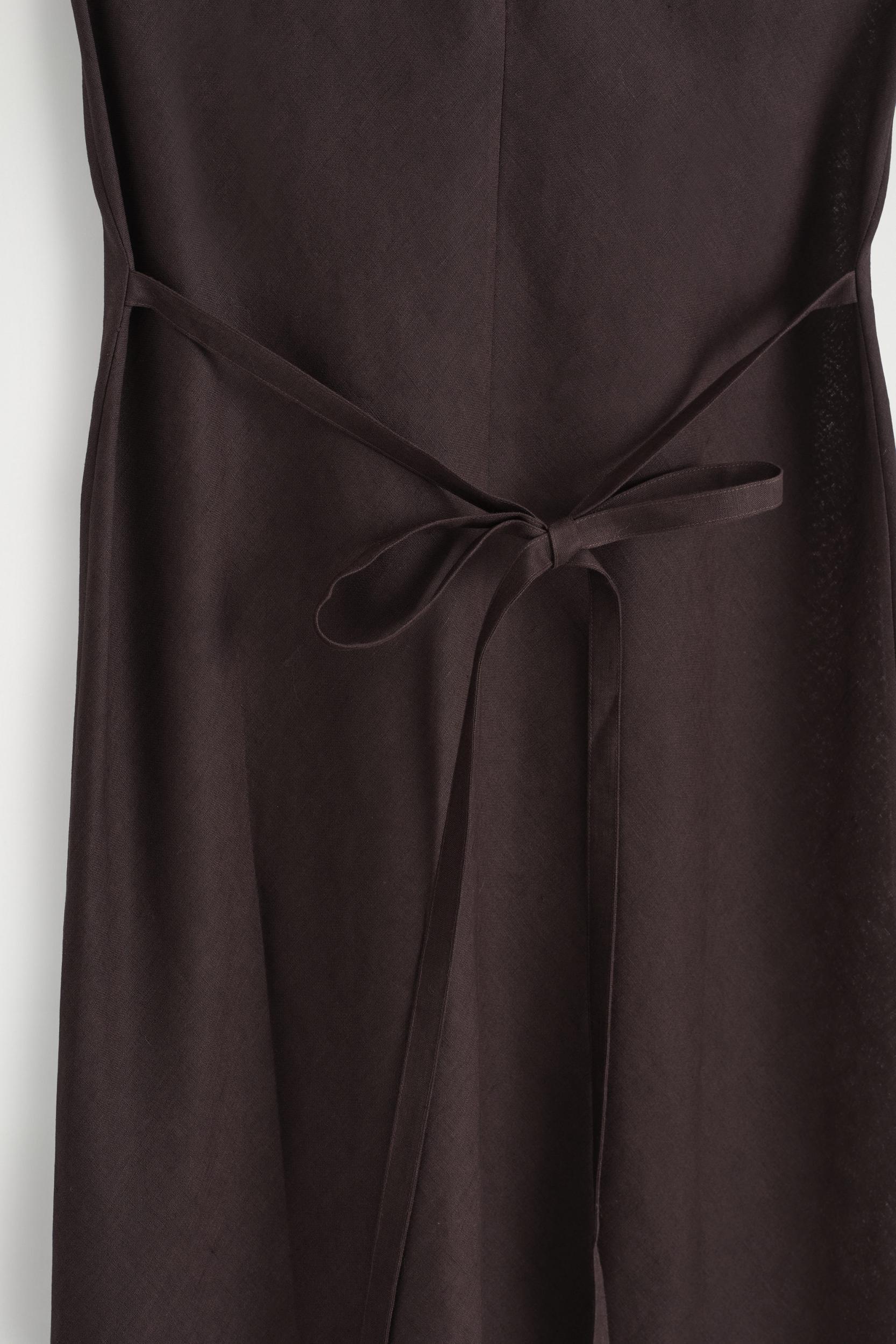 BIASCUT LINENBLEND MIDI DRESS Product Image