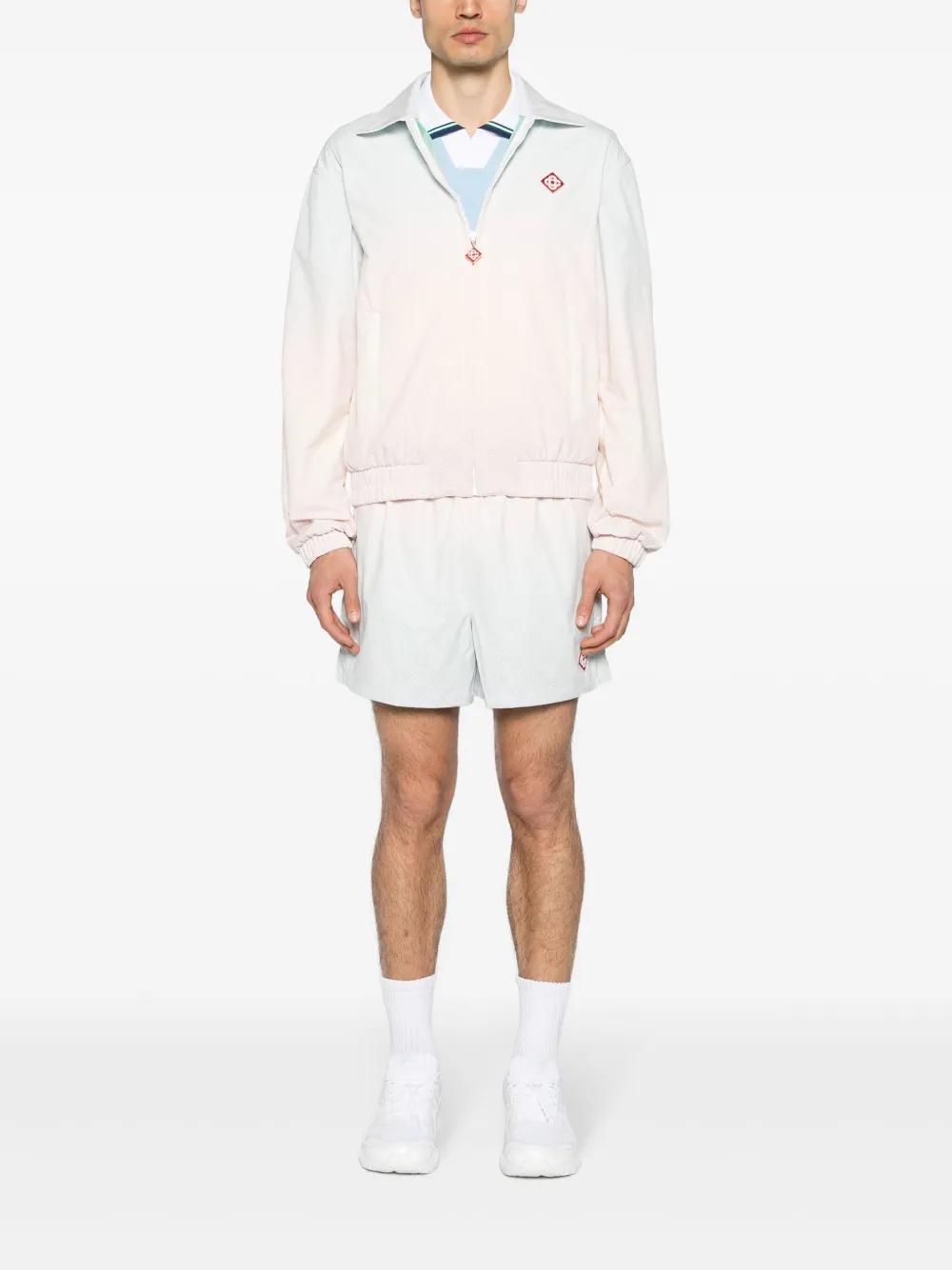 perforated-monogram gradient shorts Product Image