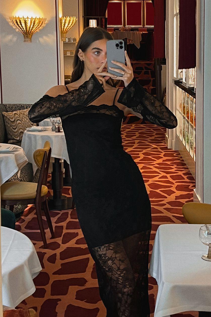 Lace Midi Dress Product Image