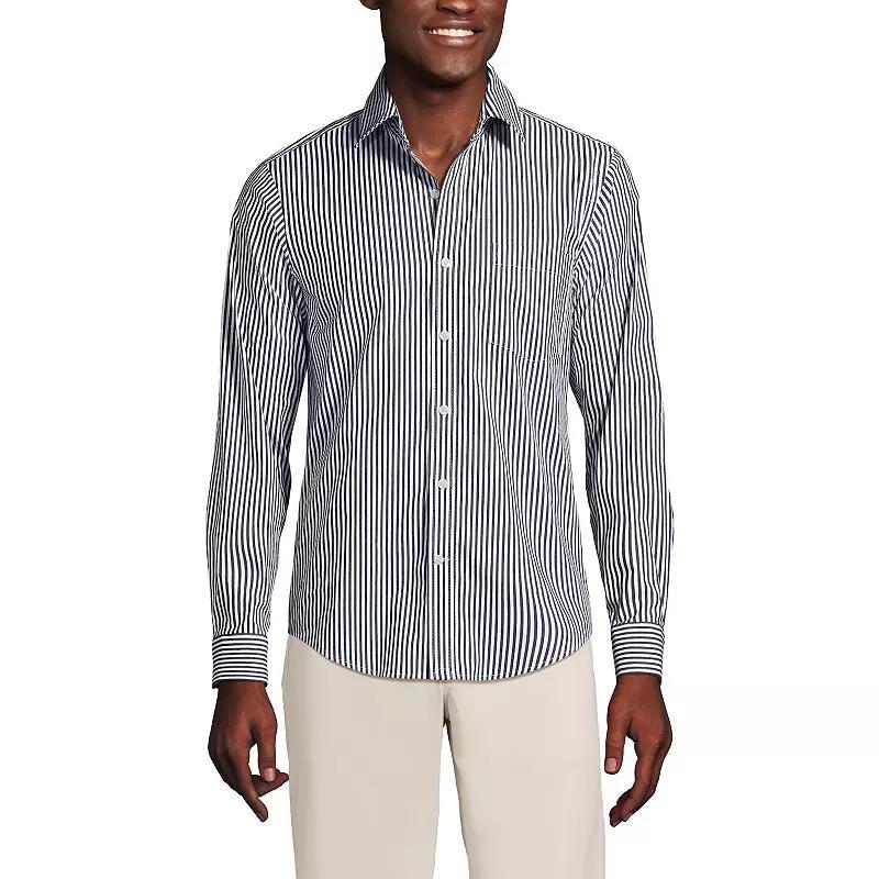 Men's Lands' End Traditional Fit Travel Button-Down Shirt,  Product Image
