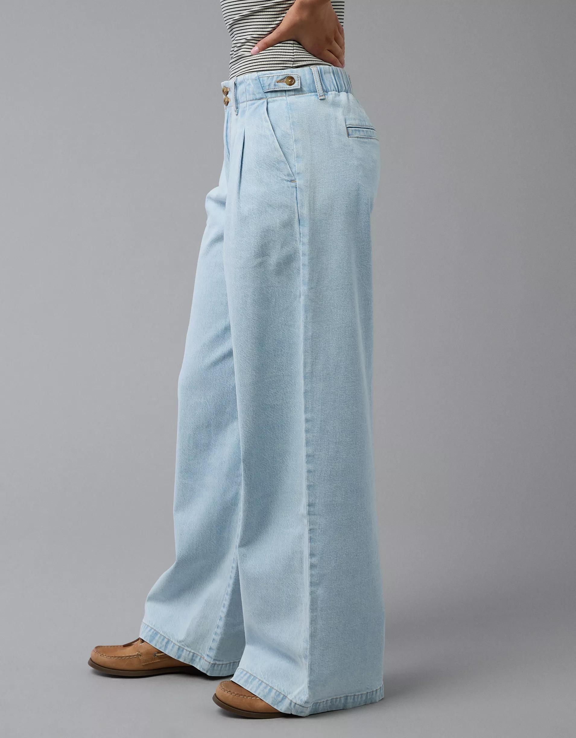 AE Strigid High-Waisted Wide-Leg Trouser Jean Product Image