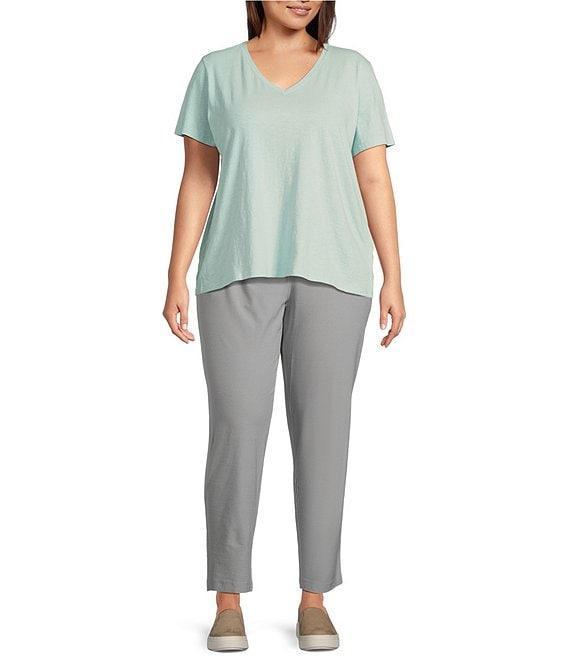 Eileen Fisher Plus Slim Ankle Pants Product Image