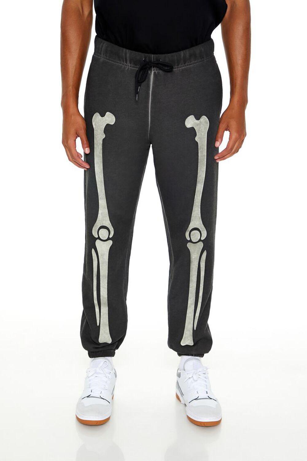 Glow-in-the-Dark Skeleton Joggers | Forever 21 Product Image