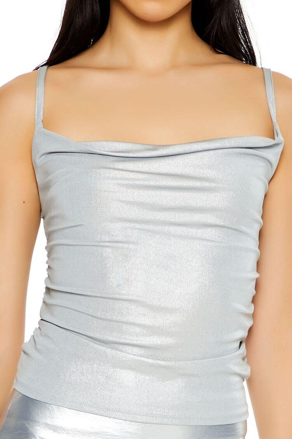 Metallic Ruched Cami | Forever 21 Product Image