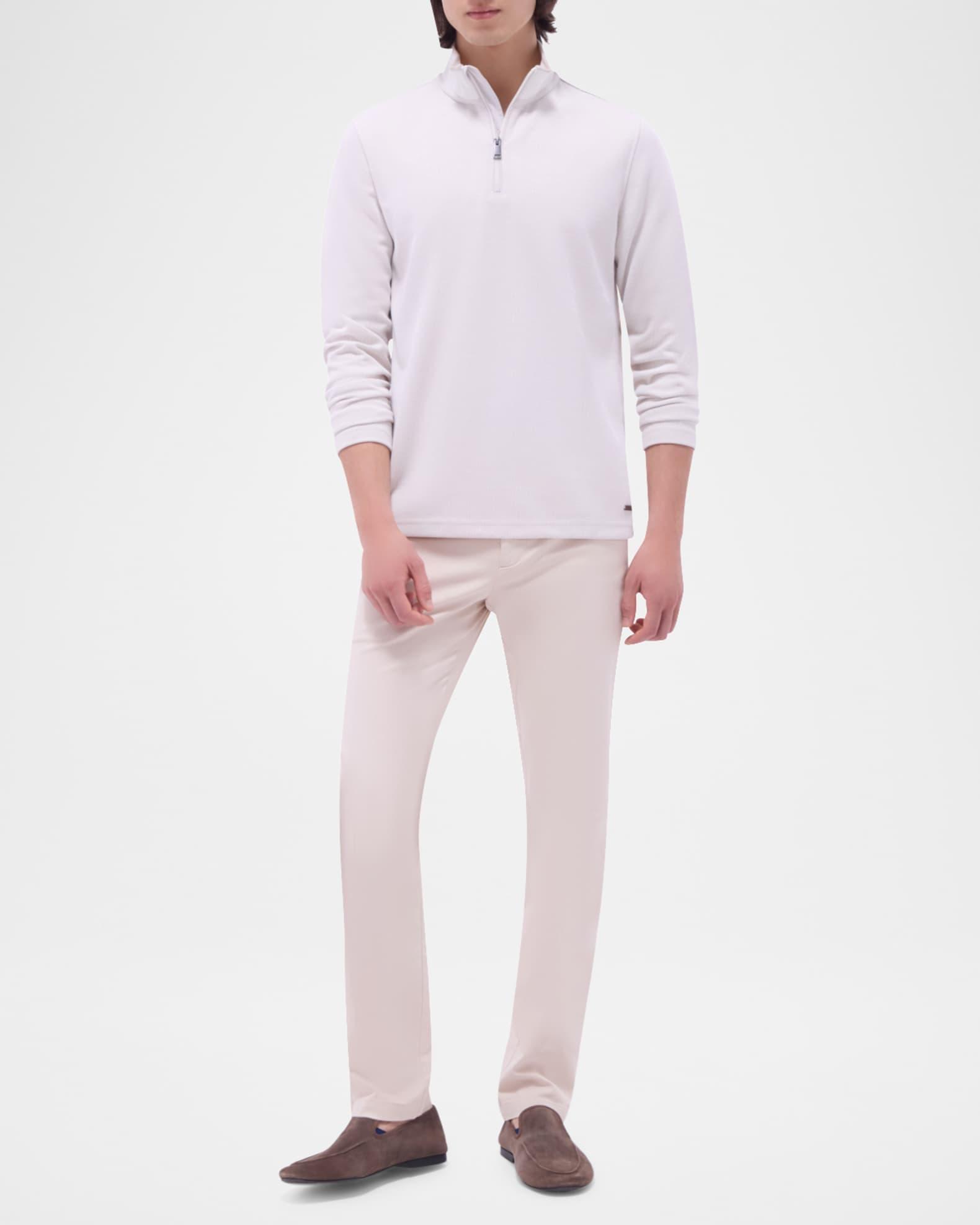 Men's Long-Sleeve Quarter-Zip Knit Sweater Product Image